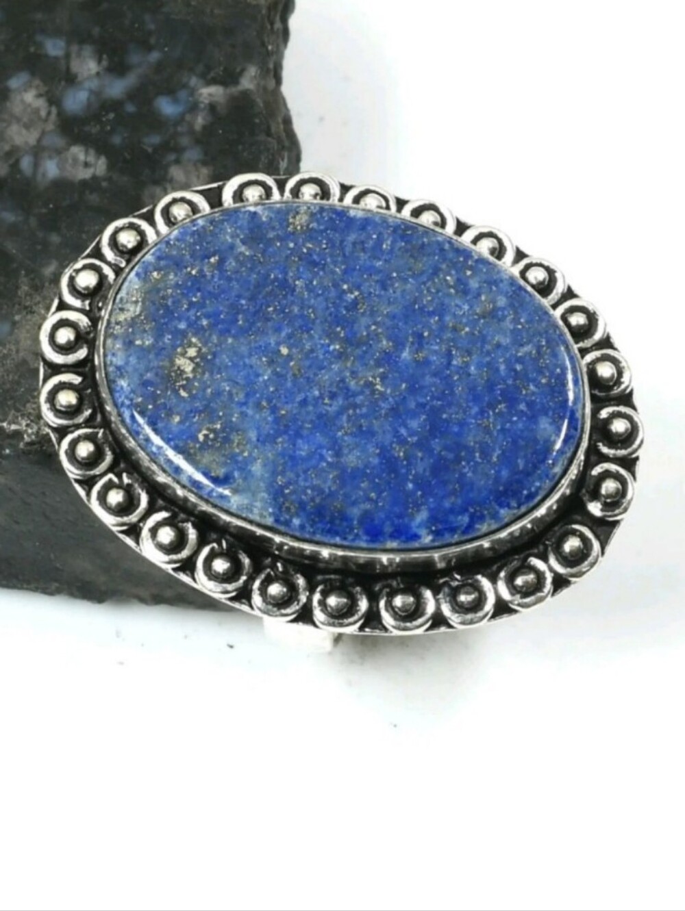 Lapis Lazuli Gemstone Jewelry 925 Sterling Silver Handmade Ring